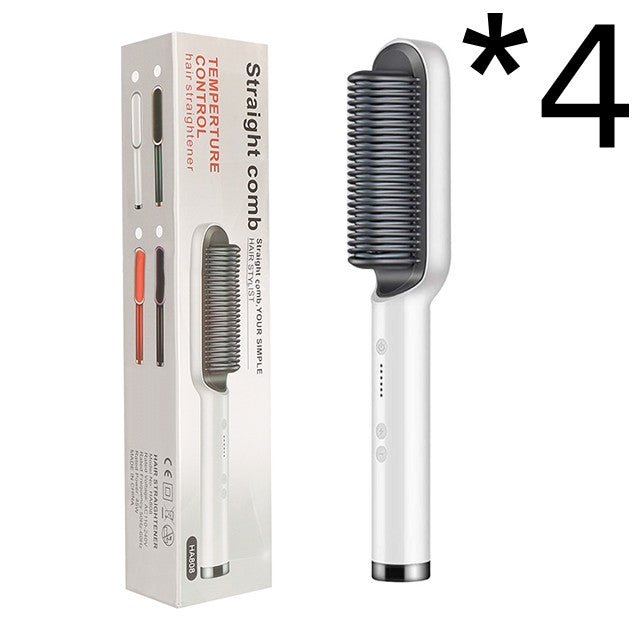 Bago 2 In 1 Hair Straightener Hot Comb Negative Ion Curling Tong Dual-purpose Electric Hair Brush