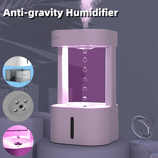 Creative Anti-gravity Water Drop Humidifier Air Conditioning Mist Spray sa Bahay Tahimik na Silid-tulugan Opisina na May 580ML Tangke ng Tubig