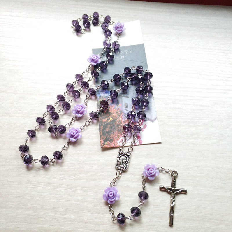 Cross Necklace Religious Female Pendant Chain