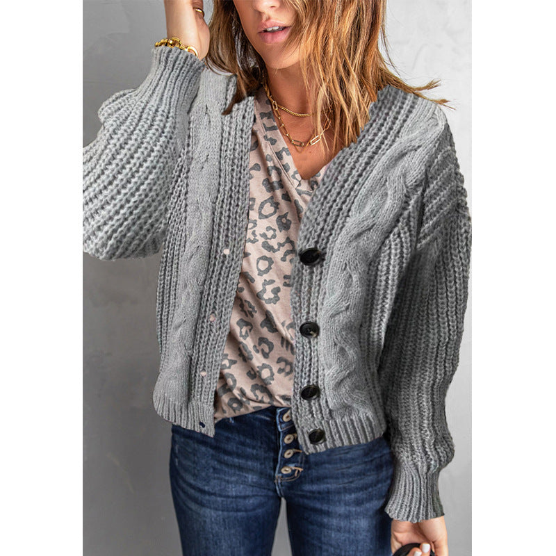 Women's Knitting Sweater Cardigan Top