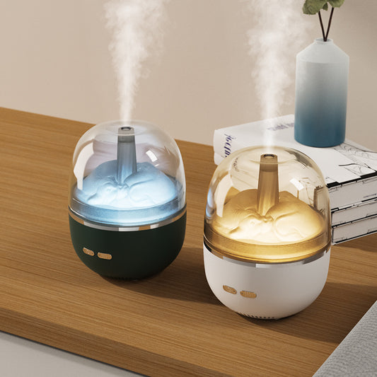 Humidificador de aire, aceite esencial, atomizador ultrasónico de aromaterapia, luz colorida, niebla pesada, volumen, accesorios para el hogar y la Oficina