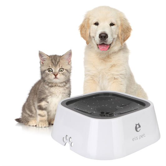 1.5L Cat Dog Water Bowl Dala Lumulutang Bowl Anti-Overflow Mabagal Water Feeder Dispenser Pet Fountain ABS&amp;PP Dog Supplies