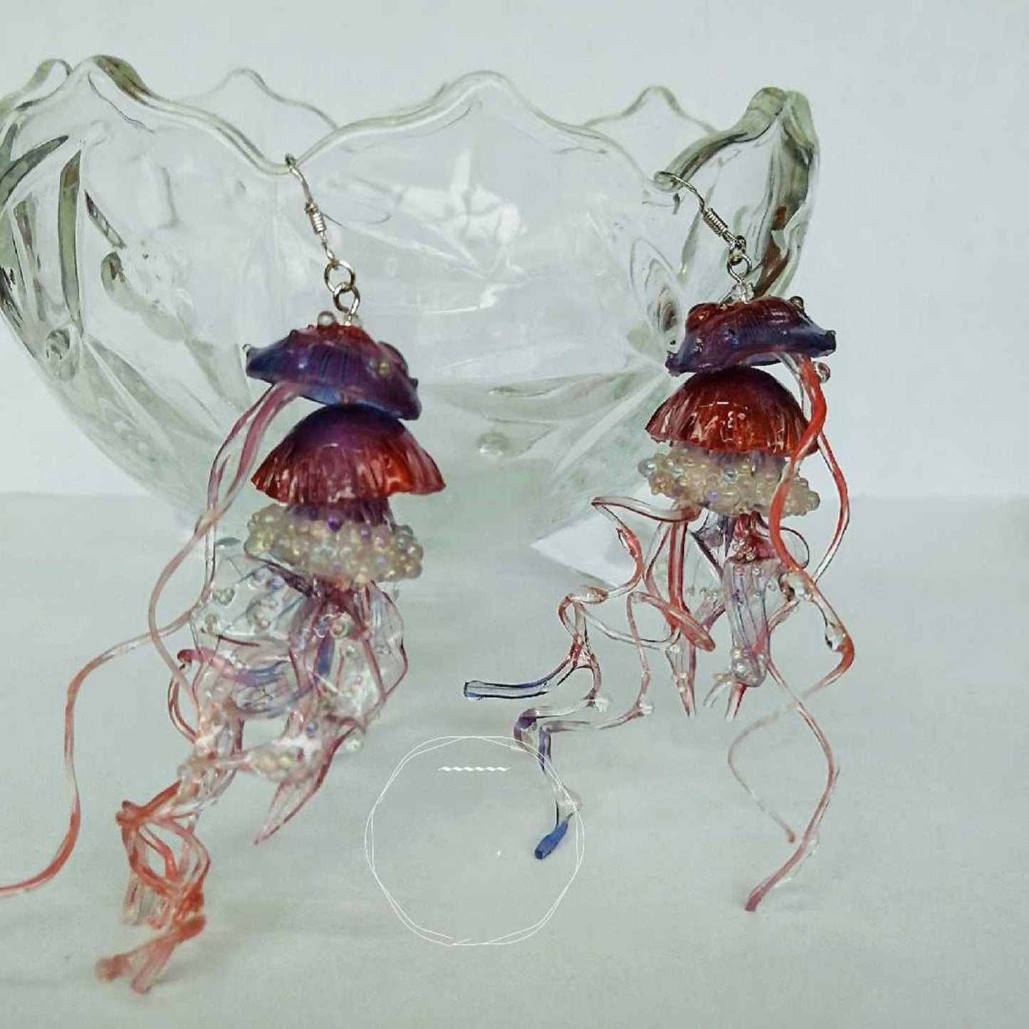 Cute Japanese Three-dimensional Jellyfish Earrings