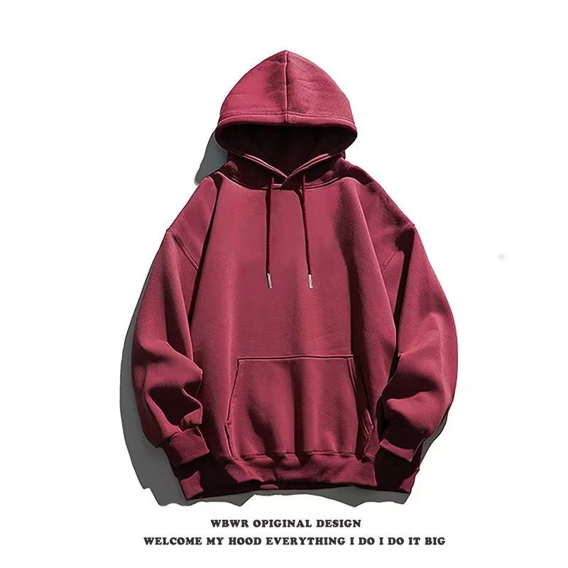 Sweater Men's Fashionable Solid Color Hooded