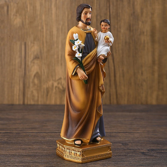 Saint Joseph Statue Decoration Religious Interior Table Decoration