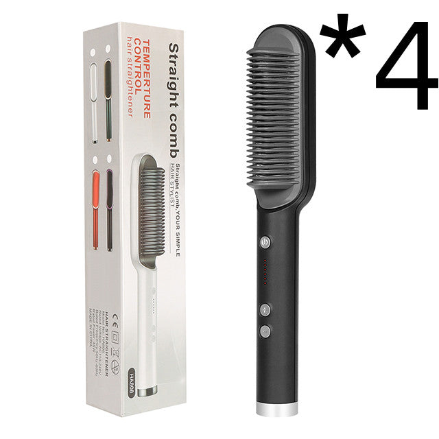 Bago 2 In 1 Hair Straightener Hot Comb Negative Ion Curling Tong Dual-purpose Electric Hair Brush