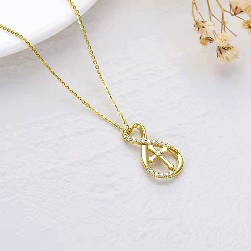 European And American Religious Beliefs Cross Pendant Necklace