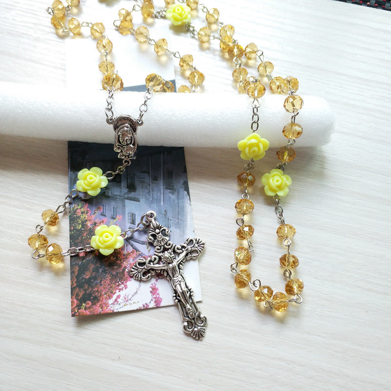 Cross Necklace Religious Female Pendant Chain