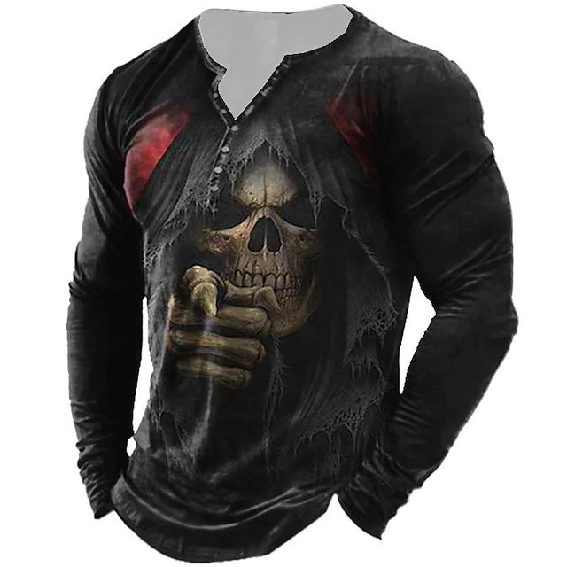 Camiseta de manga larga de moda para hombre