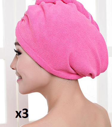 Gorro secador de pelo para mujer, toalla absorbente para cabello seco