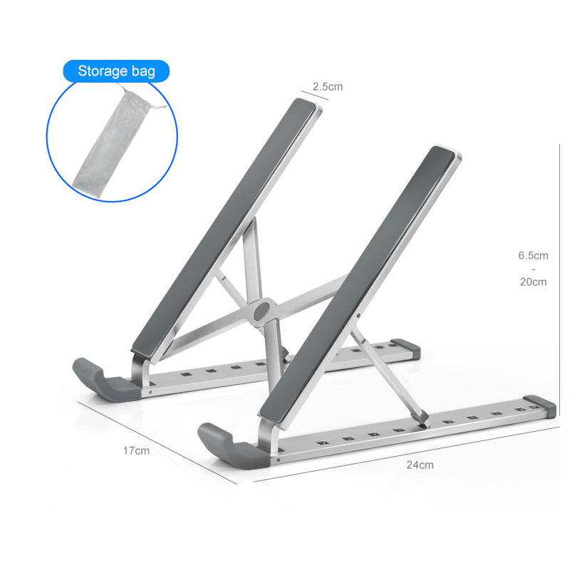 Soporte plegable para ordenador portátil y tableta de escritorio