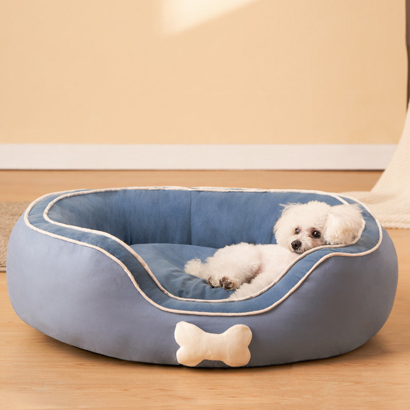 Pet Cats Bed Soft Sofa Winter Warm Dog Bed Mats Bench Cat Puppy Sleep Kennel Pet House Para sa Small Medium Cat Dog Pet Supplies