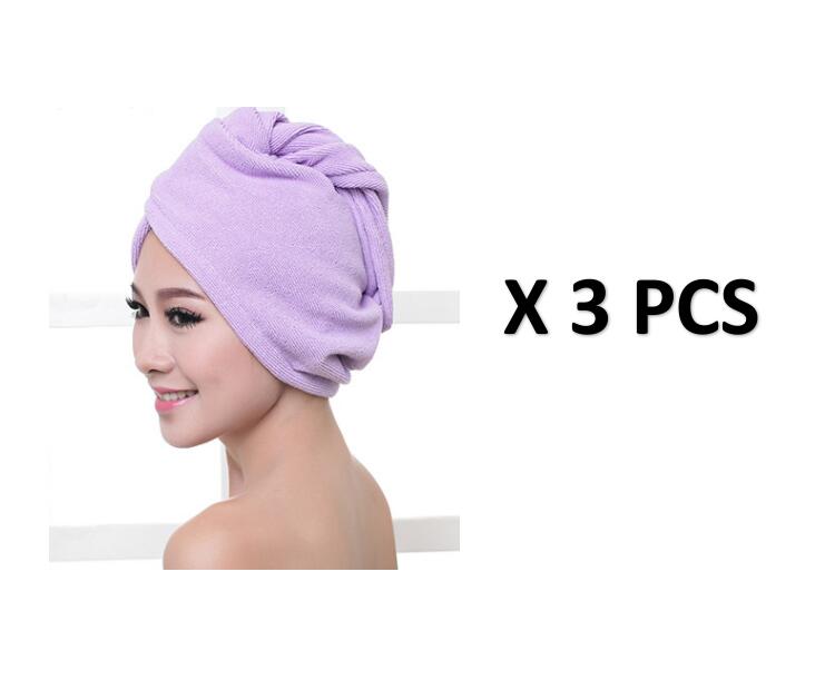 Gorro secador de pelo para mujer, toalla absorbente para cabello seco