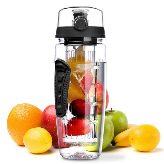 1000ml Water Fruit Bottle BPA Free Plastic Sport Fruit Infuser Water Bottle na May Infuser Juice Shaker Inumin Bote Ng Tubig