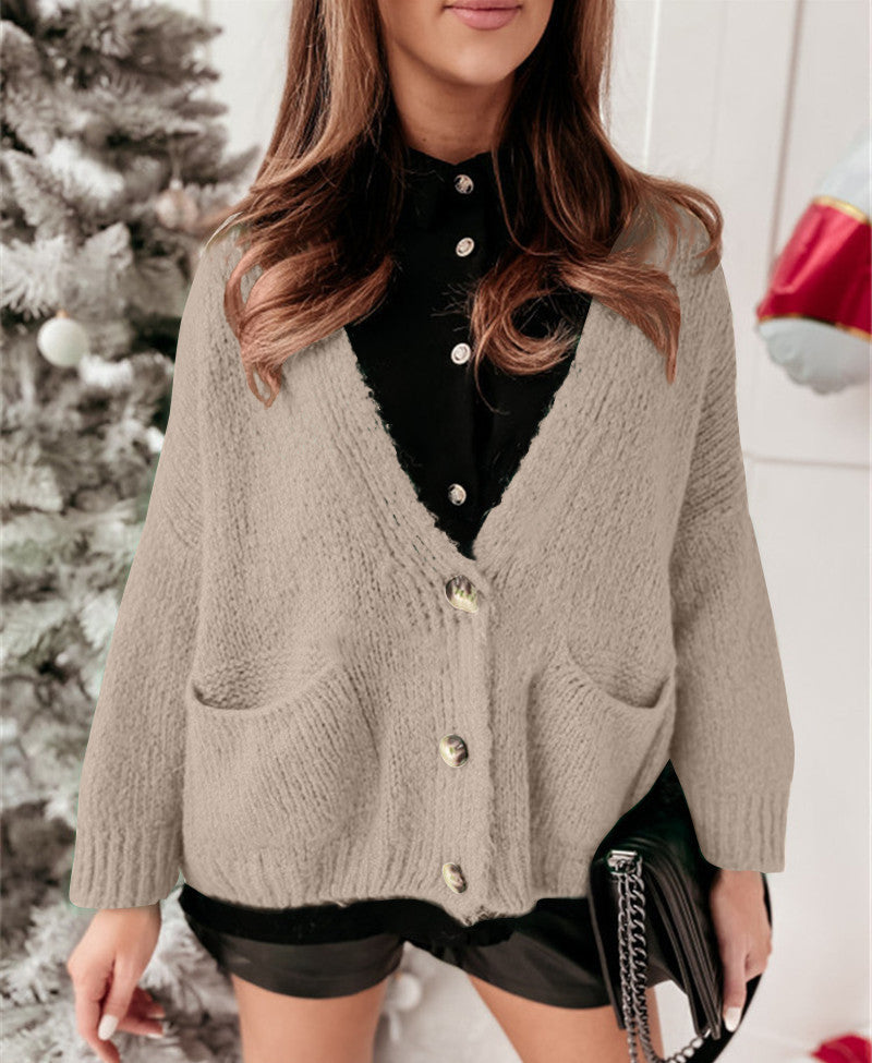 Knitted Cardigan Women Coat Temperament Commute