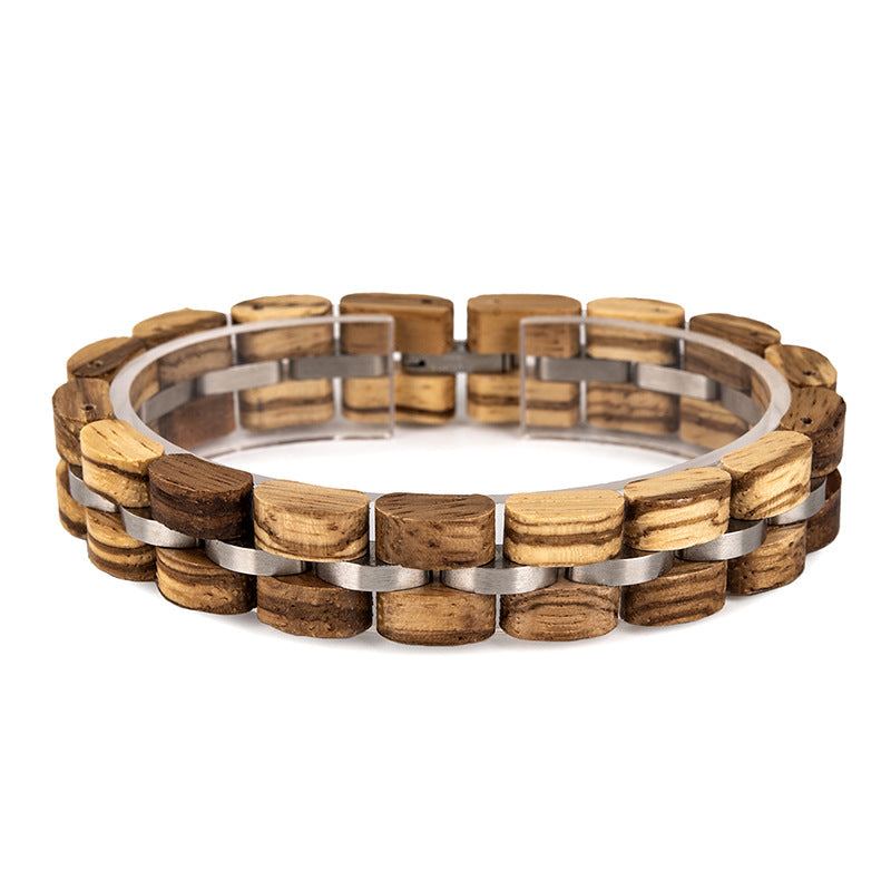 Pulsera de madera para pareja de hombres y mujeres.