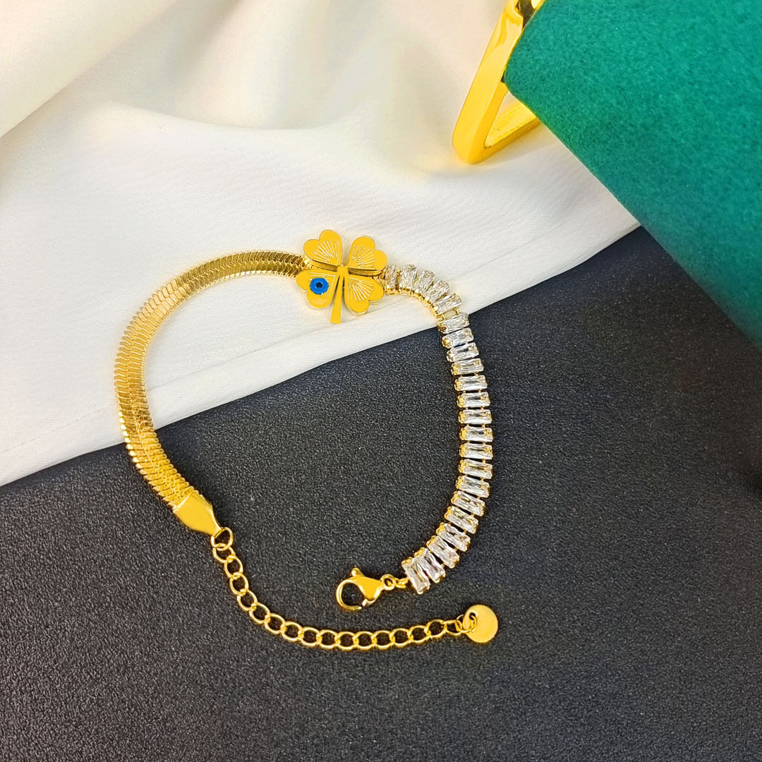 Pulsera de acero de titanio de moda estilo coreano