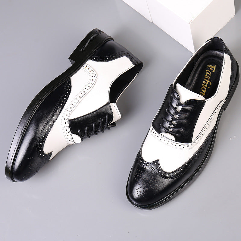 Business Formal Wear Casual Carved Men's Leather Shoes