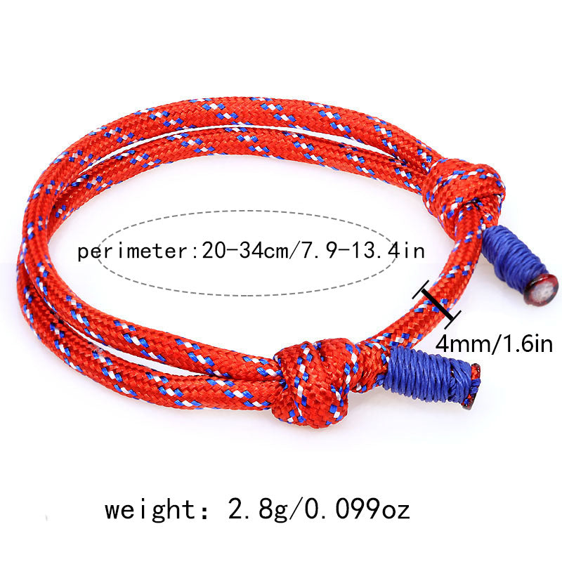 Fashion Simple And Adjustable Parachute Cord Bracelet