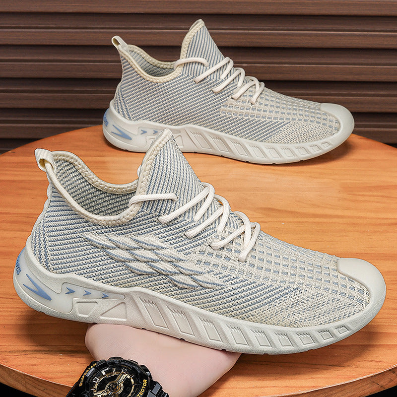 Men's Breathable Fly Woven Mesh Soft Bottom Casual Shoes