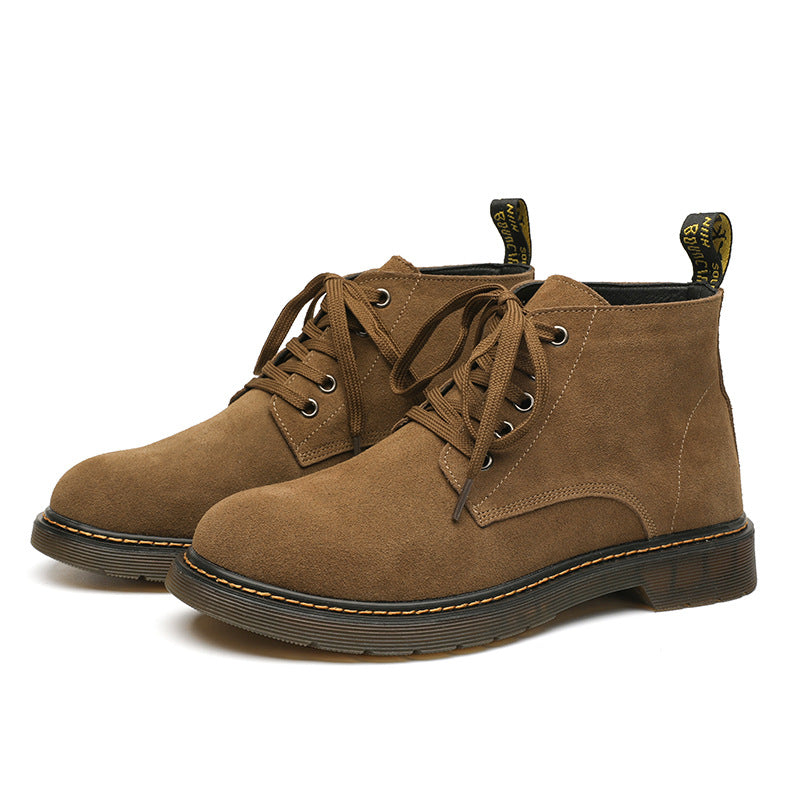 Lace-up Mid-top Warm Outdoor Work Shoes