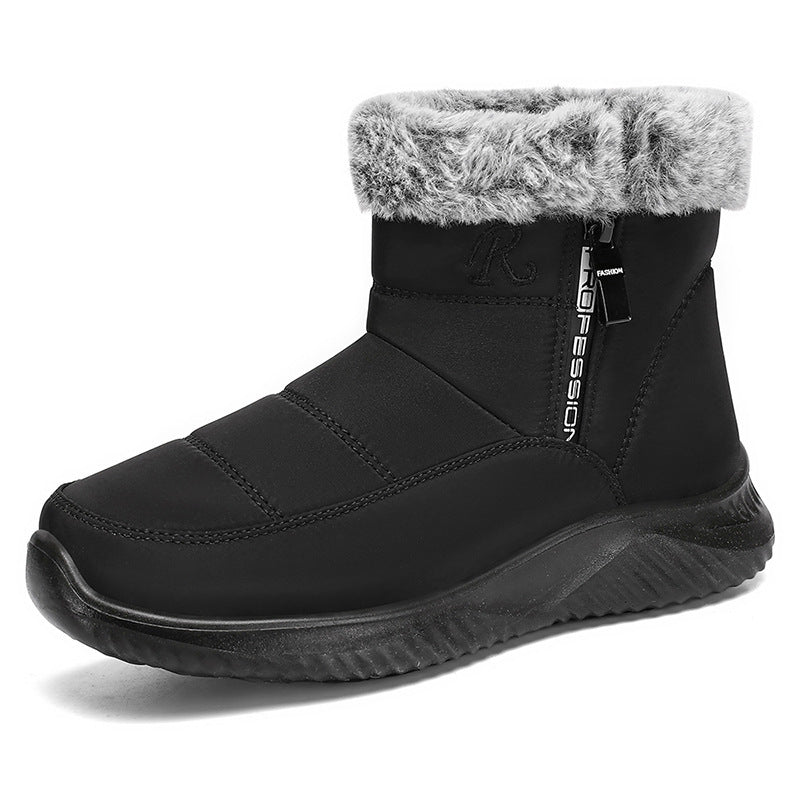 Cotton-padded Shoes Men's High-top Cotton Boots Fleece-lined Thick