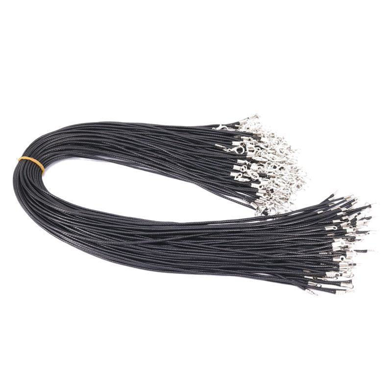 Black Woven Wax Rope Hanging Rope Without Tail Chain