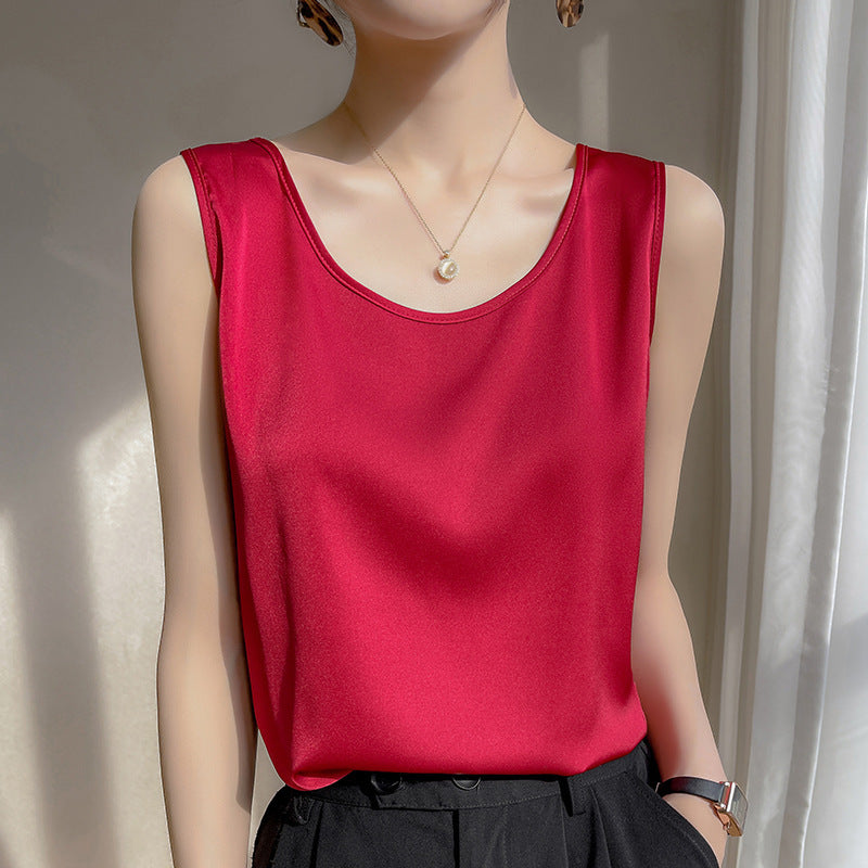 Loose Sleeveless Base Top Summer