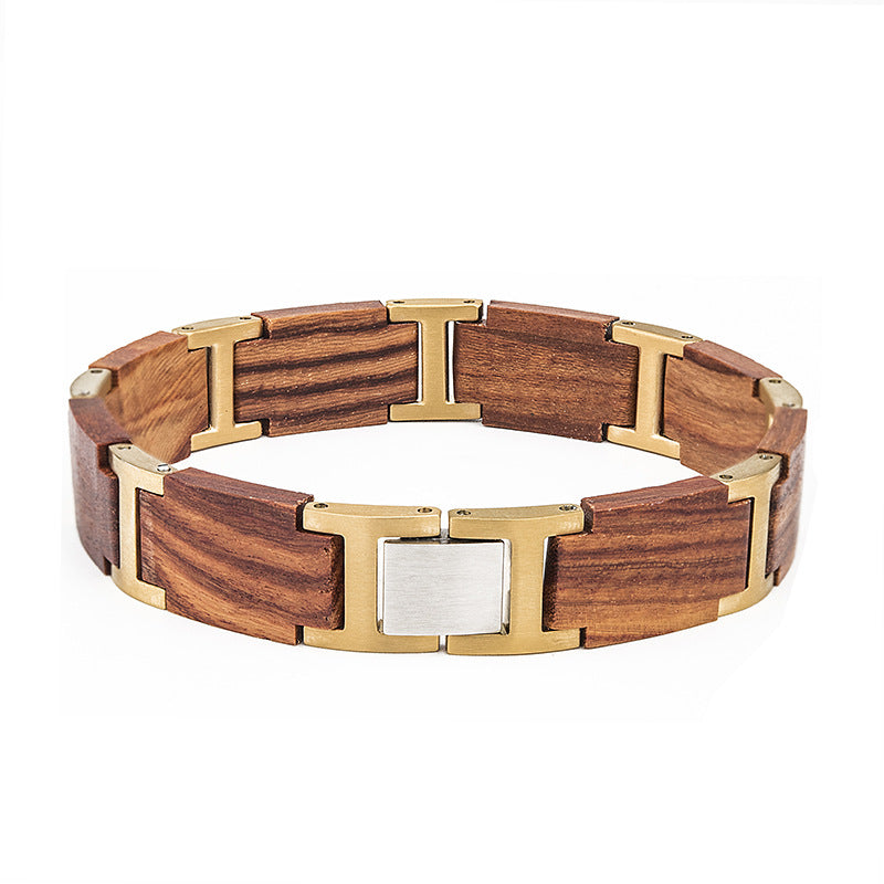 Pulsera de madera para pareja de hombres y mujeres.