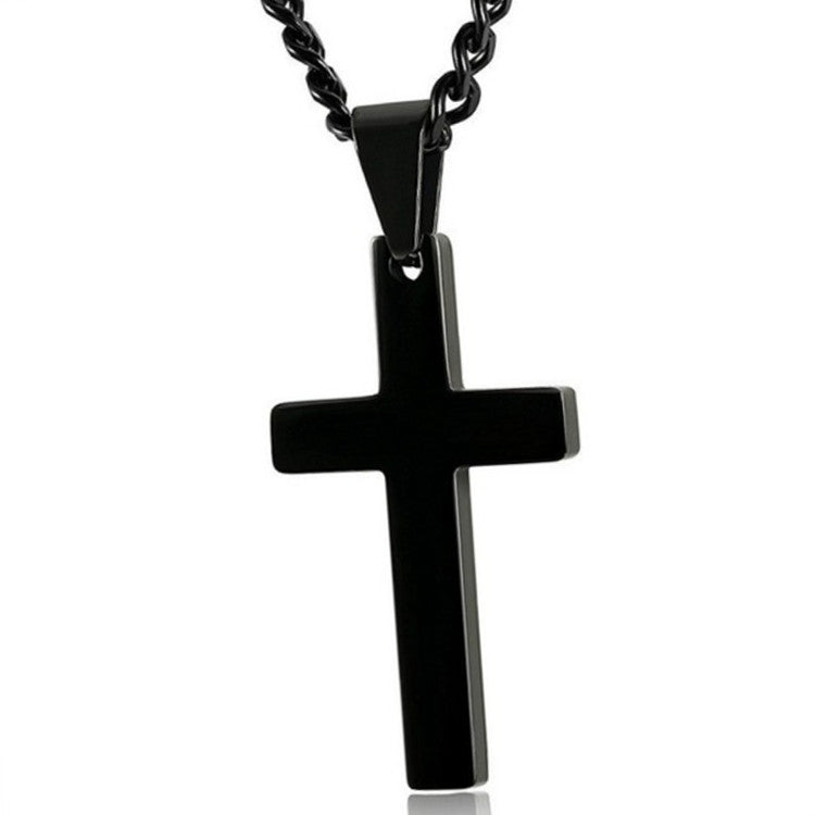 Religious Ornament European And American Personalized Cross Pendant Men's Necklace Women Necklace