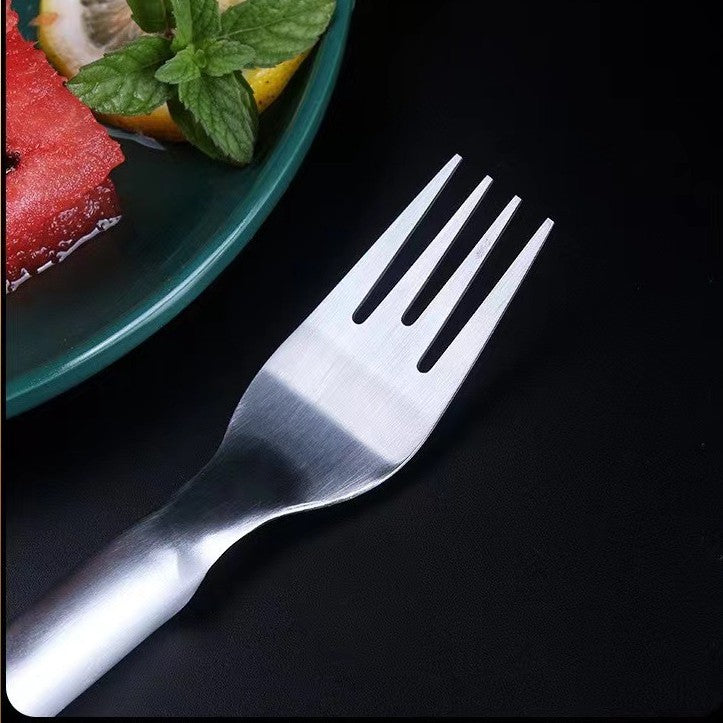 2 In 1 Watermelon Fork Slicer Multi-purpose Stainless Steel Watermelon Slicer Cutter Kitchen Fruit Cutting Fork Fruit Divider Mga Gadget sa Kusina