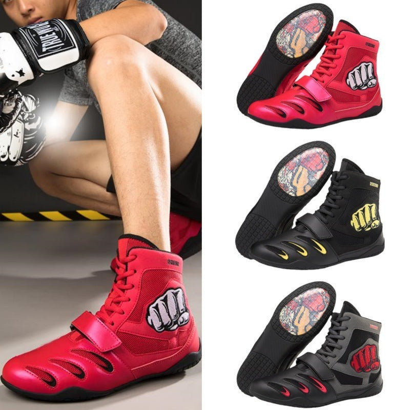 Ultra-light Non-slip Breathable Boxing Wrestling Fighting Shoes