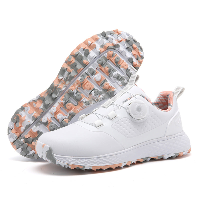 Golf Shoe Couple Waterproof Track Spikes Shoes