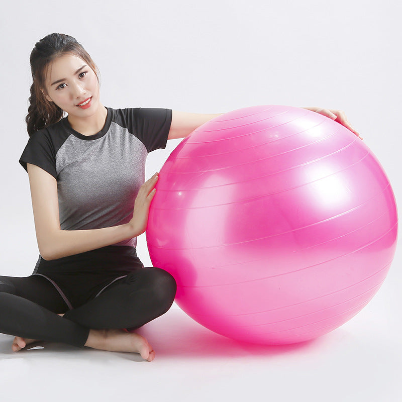 Yoga Ball Fitness Beginner Mga Bata Nag-eehersisyo ng Higit pang Gymnastics Glossy Ball