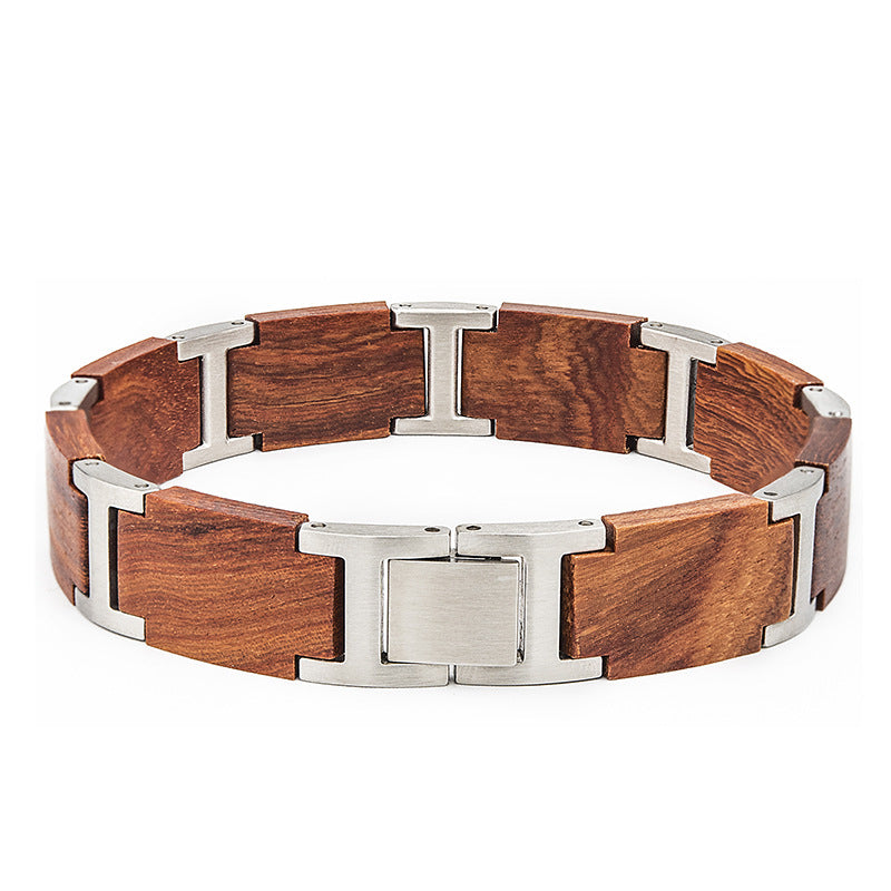 Pulsera de madera para pareja de hombres y mujeres.