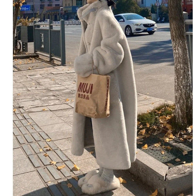 Women's Winter Mid-length Loose Slimming Overcoat