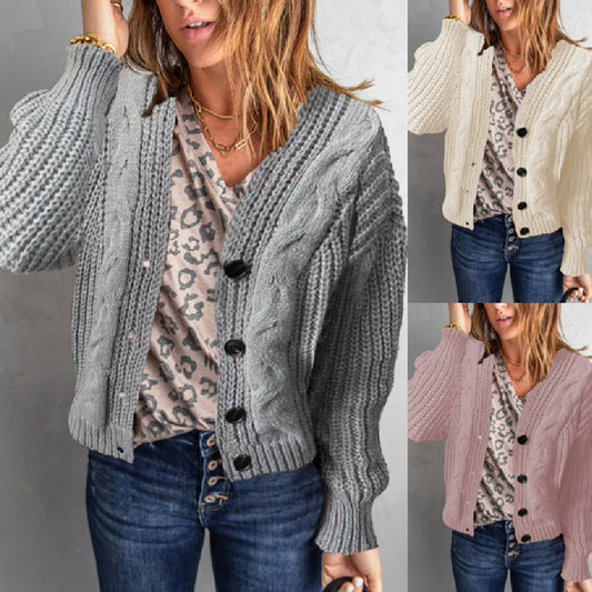 Women's Knitting Sweater Cardigan Top