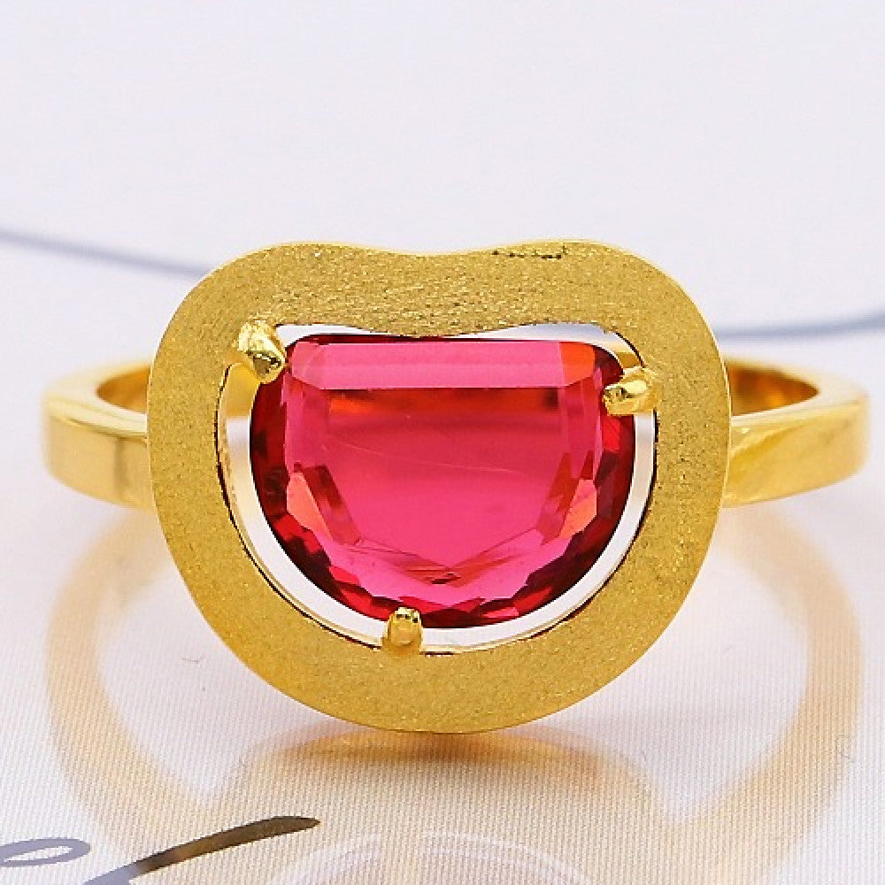 Fashion Luxury Silver Ruby Ring