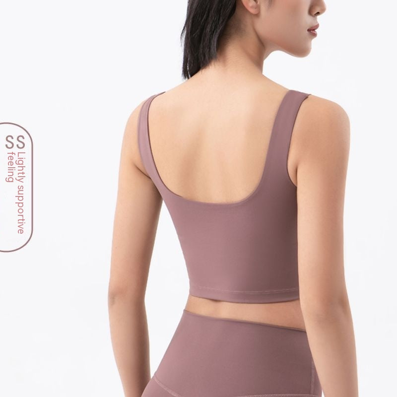 Women's Fashion Casual Deep U Back Yoga Vest Bra