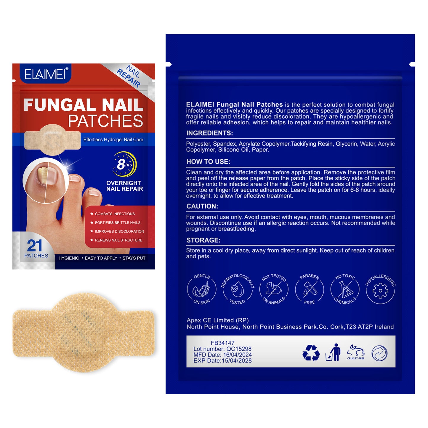 Nail Antibacterial Patch Strengthening Health Patch