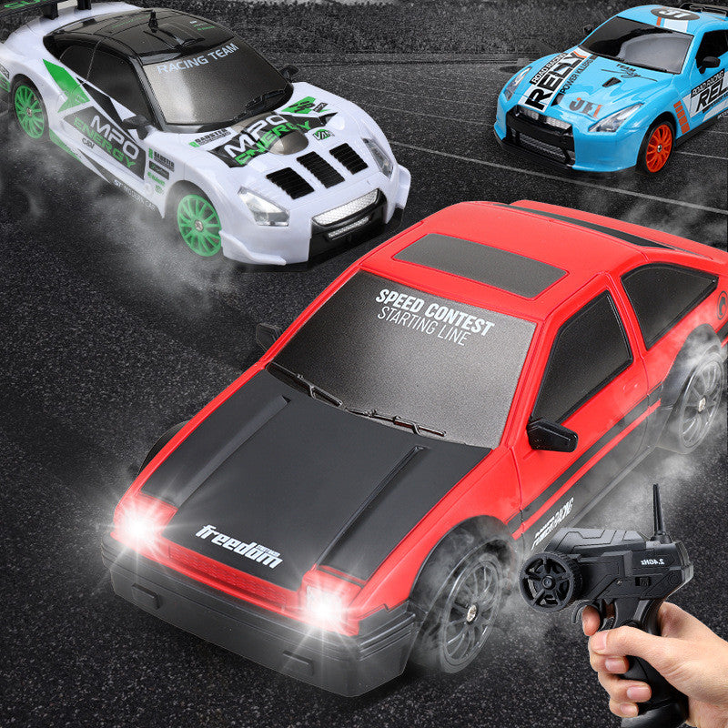 2,4G Drift Rc Car 4WD RC Drift Car Toy Control remoto GTR modelo AE86 vehículo RC coche de carreras juguete para niños regalos de navidad