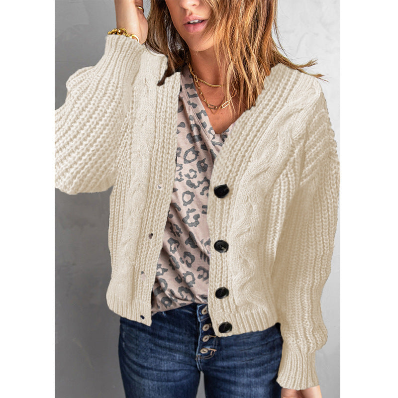 Women's Knitting Sweater Cardigan Top