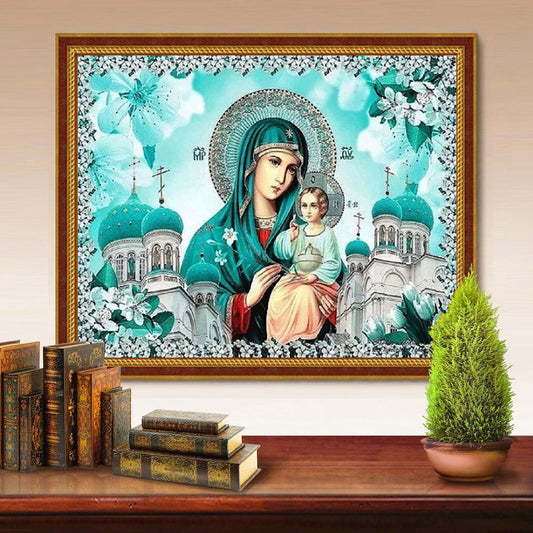 Virgin Mary 5D Diamond Mosaic Religious Diamond Painting