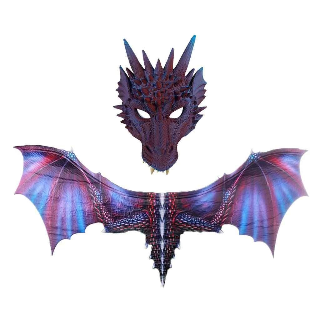 3D Dragon Wings Masks Cosplay Costume Wings Prop Decor