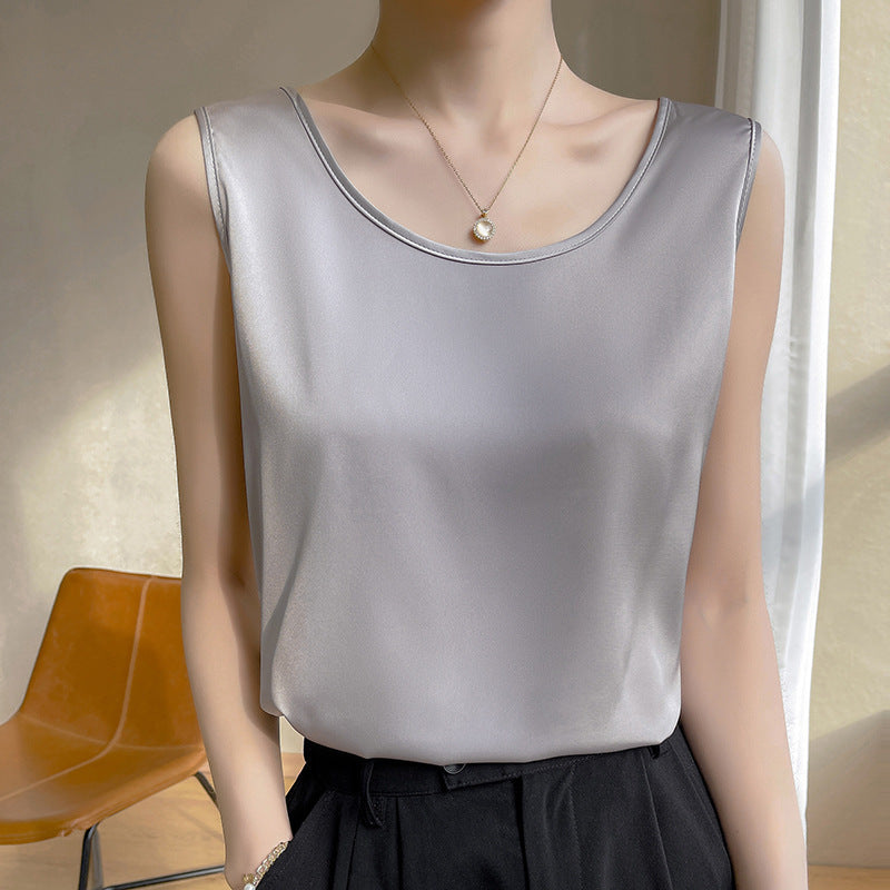 Loose Sleeveless Base Top Summer