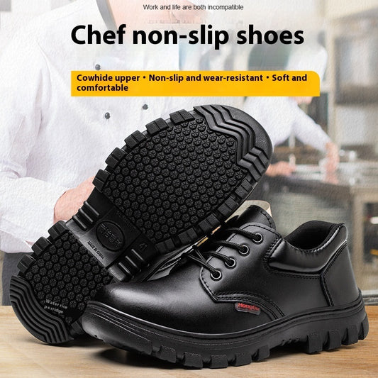 Men's Non-slip Wear-resistant Cowhide Protective Footwear