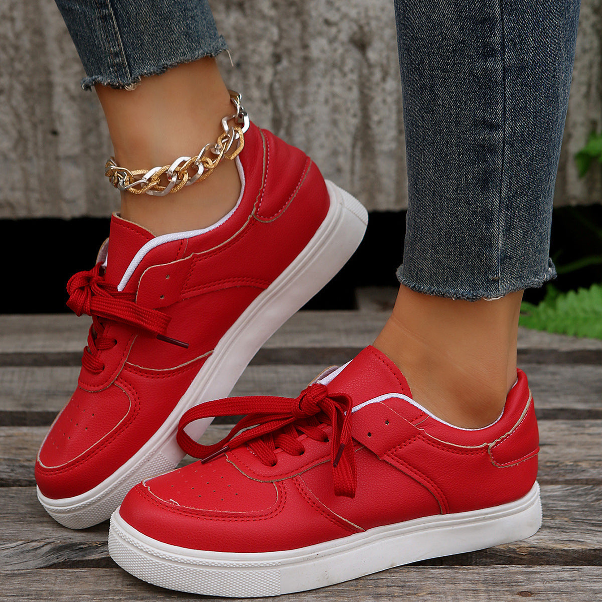 Solid Color Female Casual Sports Single-layer Shoes