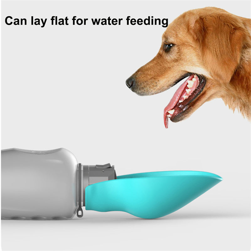 Botella de agua para perros de 800 ml, portátil, de alta capacidad, a prueba de fugas, cuenco para beber plegable para mascotas, Golden Retriever, suministros para caminar al aire libre, productos para mascotas