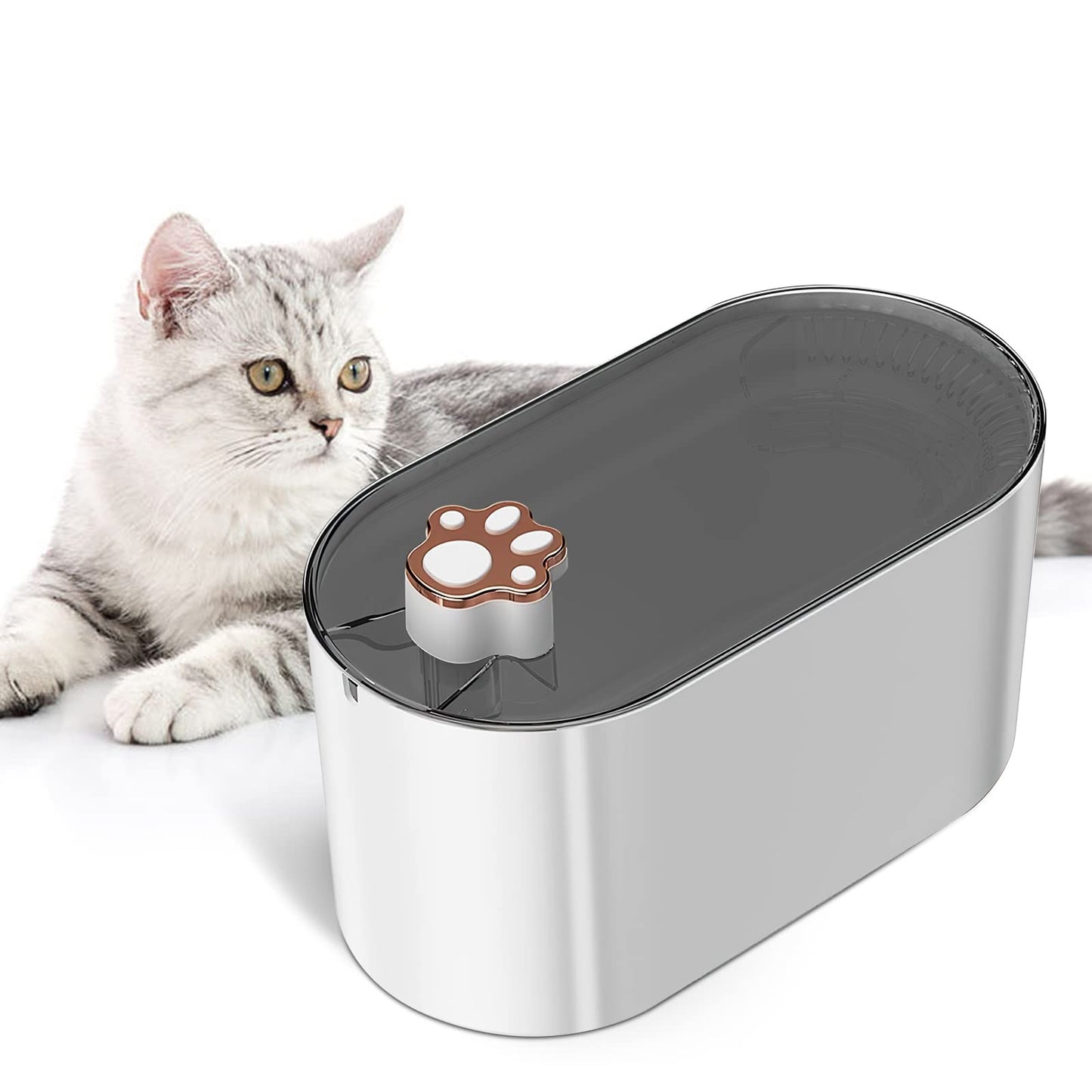 Filtro de fuente de agua para gatos de 3L, bebedero automático para perros, gatos, dispensador de agua para mascotas, dispensador de agua ultrasilencioso con luz LED, productos para mascotas