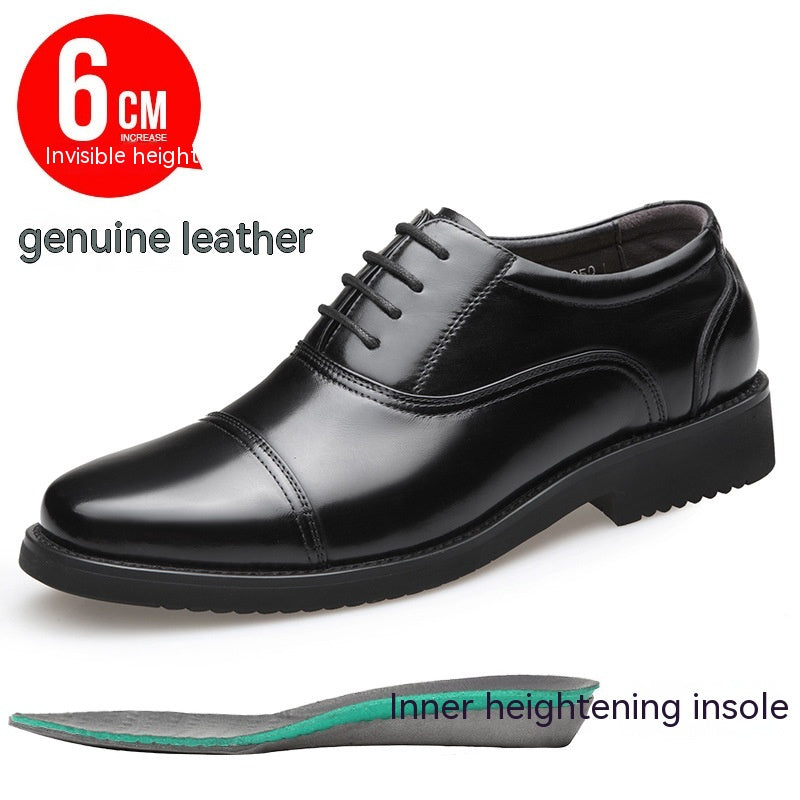 Genuine Leather Three-joint Men's Business Casual Formal Wear Leather Shoes